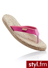 Bonprix Klapki japonki różowo-beżowy 940574_19380 - Klapki Buty Moda