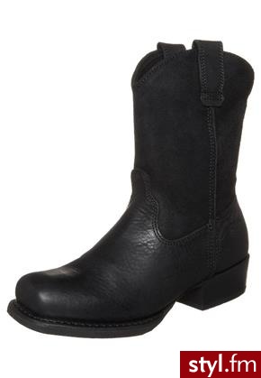 Harley Davidson LOWCASTER Botki kowbojki i motocyklowe czarny (D93148) - Botki Buty Moda