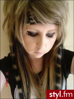 EMO Alternatywne Średnie Fryzury