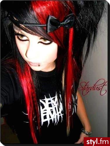 EMO Alternatywne Średnie Fryzury