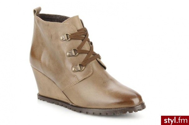 Addict-Initial PÓŁBUTY I BOTKI JACYNTHE BY ADDICT-INITIAL (Beżowy) - Botki Buty Moda