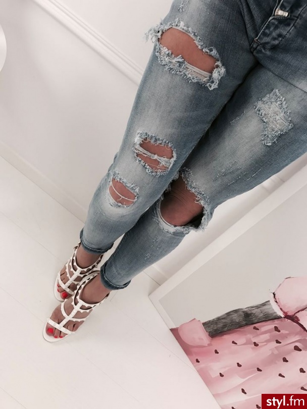 Jeansy Spodnie Moda