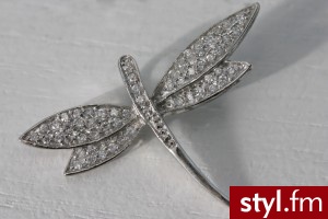 Srebrna zawieszka ważka 2/4N - Wisiorki Biżuteria Moda