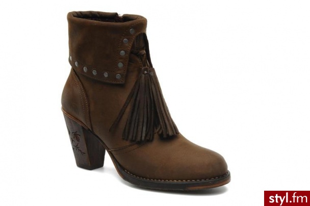 Neosens PÓŁBUTY I BOTKI PARELLADA S341 BY (BRĄZOWY) (Brązowy) - Botki Buty Moda
