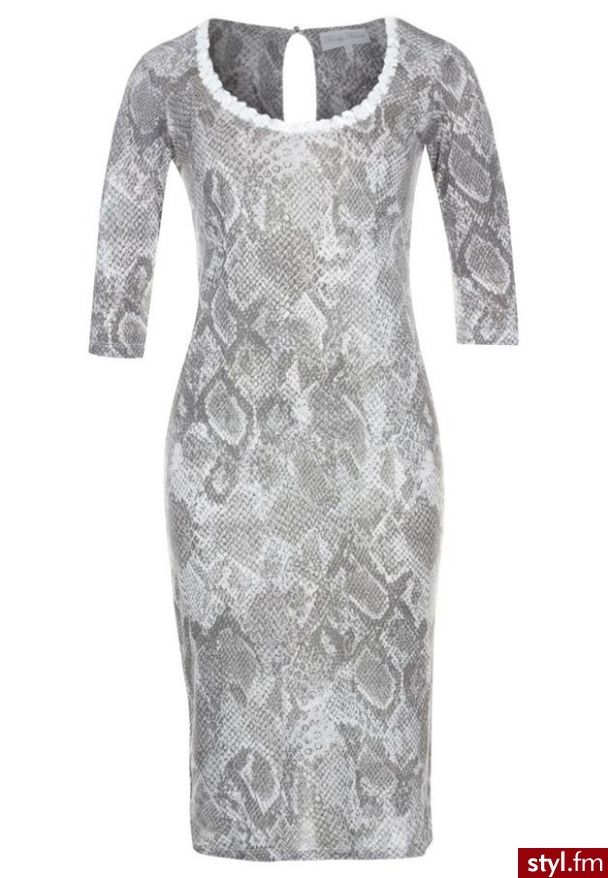 Body Frock JASMINE Sukienka z dżerseju szary - Body Bielizna Moda