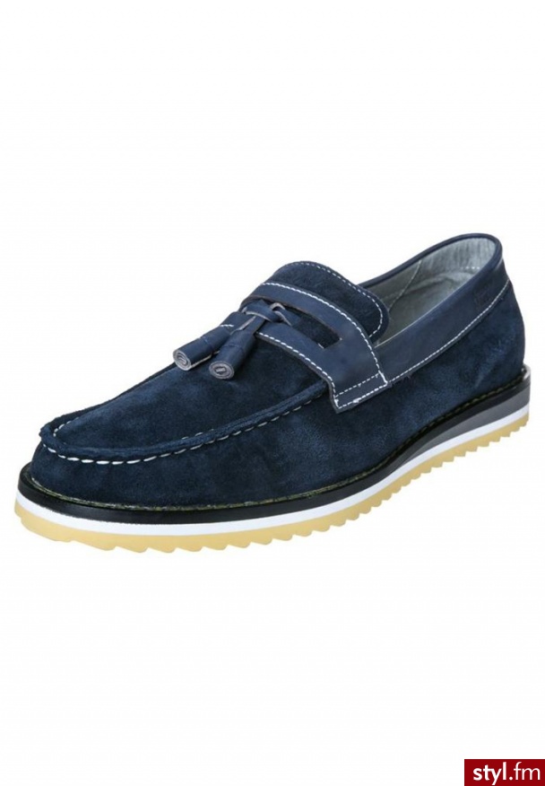 Anthony Miles SUFFOLK Półbuty wsuwane niebieski Granat Mokasyny - Półbuty Buty Moda