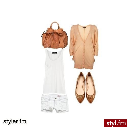 brąz, kardigan - Styler