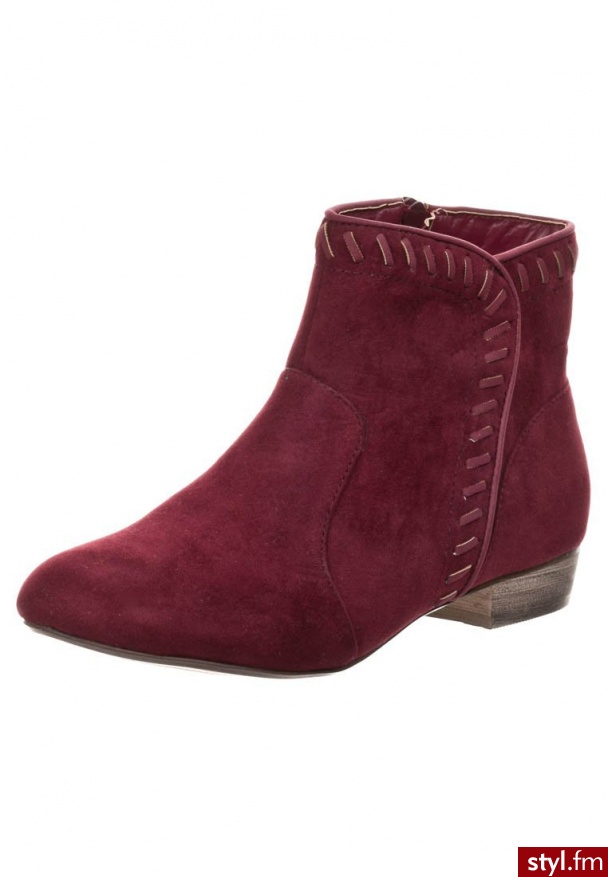 Even&Odd Botki czerwony - Botki Buty Moda