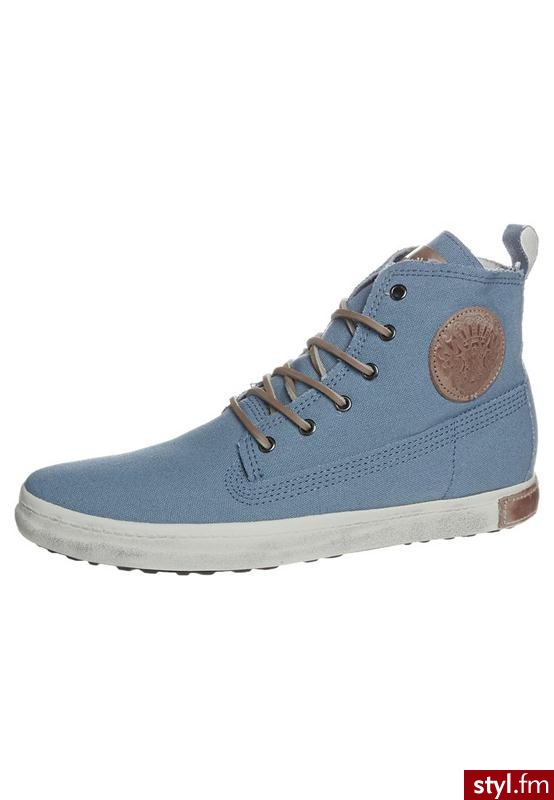 Blackstone Botki sznurowane niebieski (FM30) - Botki Buty Moda