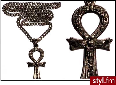 Wisior na łańcuchu ANKH - Wisiorki Biżuteria Moda