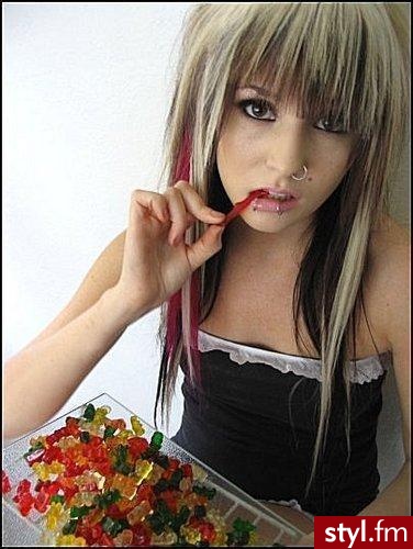 EMO Alternatywne Średnie Fryzury