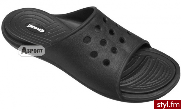 Klapki SOLINA czarne Aqua-Speed ( 482-black ) - Klapki Buty Moda