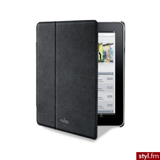 1IDEA PURO Magnet Booklet Cover a etui do iPad 2, z funkcją usypiania (czarny) (IPAD2BOOKCMBLK) - Portfele i etui Dodatki Moda