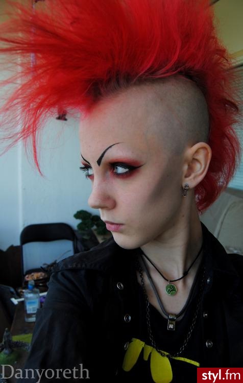 Kolorowe Punk Rock Alternatywne Krótkie Fryzury