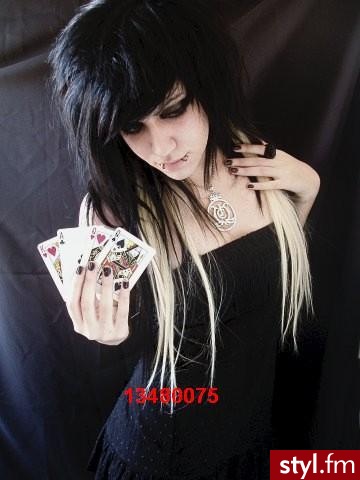 EMO Alternatywne Średnie Fryzury
