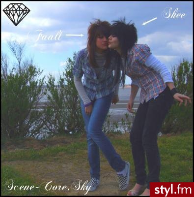 EMO Alternatywne Średnie Fryzury