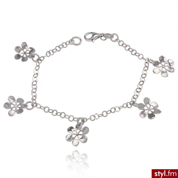 Dandelio Bransoletka z Kwiatkami NCL-BRA-BRN16083 - Bransoletki Biżuteria Moda