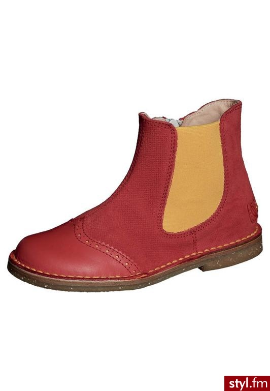 Ocra Botki czerwony - Botki Buty Moda