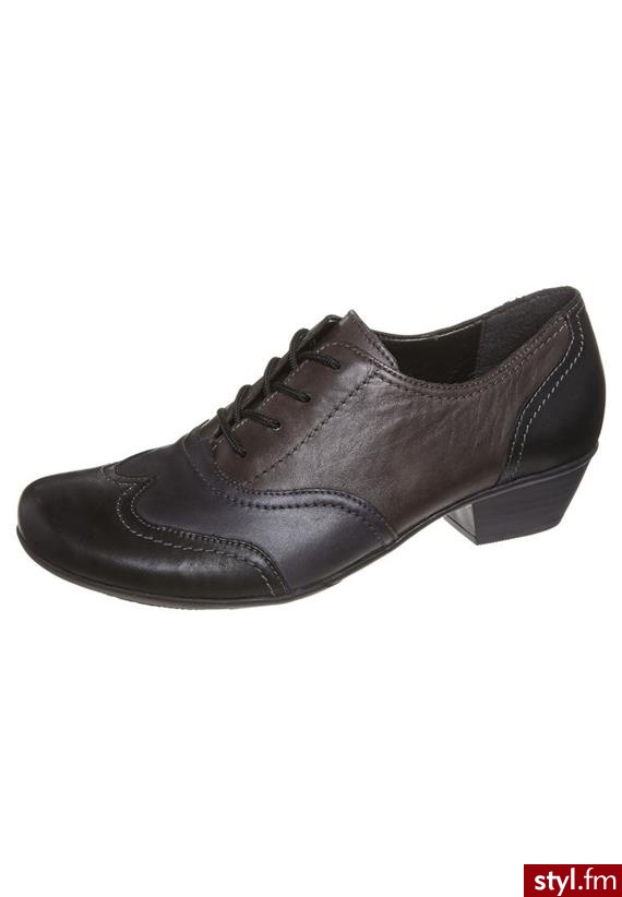 Remonte Dorndorf Oksfordki czarny (D7319) - Pozostałe Buty Moda