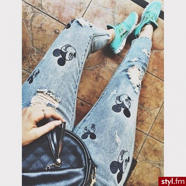 Jeansy Spodnie Moda