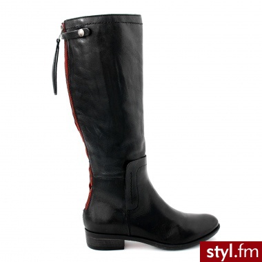 Venezia KOZAKI OCIEPLANE 777318 NERRO - Kozaki Buty Moda