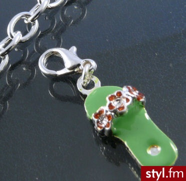 Charms Bucik zielony 34mm 1sztuka - Wisiorki Biżuteria Moda