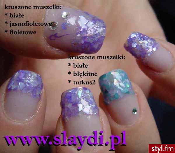 muszelki zatopione w utwardzaczu. po 8 dniach :) - Paznokcie