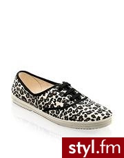 ASOS Leopard Print Canvas Plimsolls - Pozostałe Buty Moda