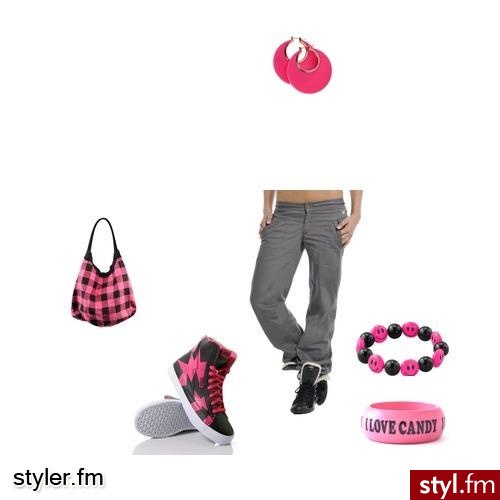 szaro-różowy - Styler