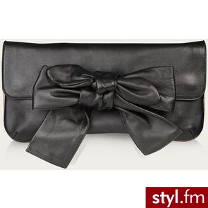 Czarna kopertówka z kokardą;) - Pozostałe Torebki Moda