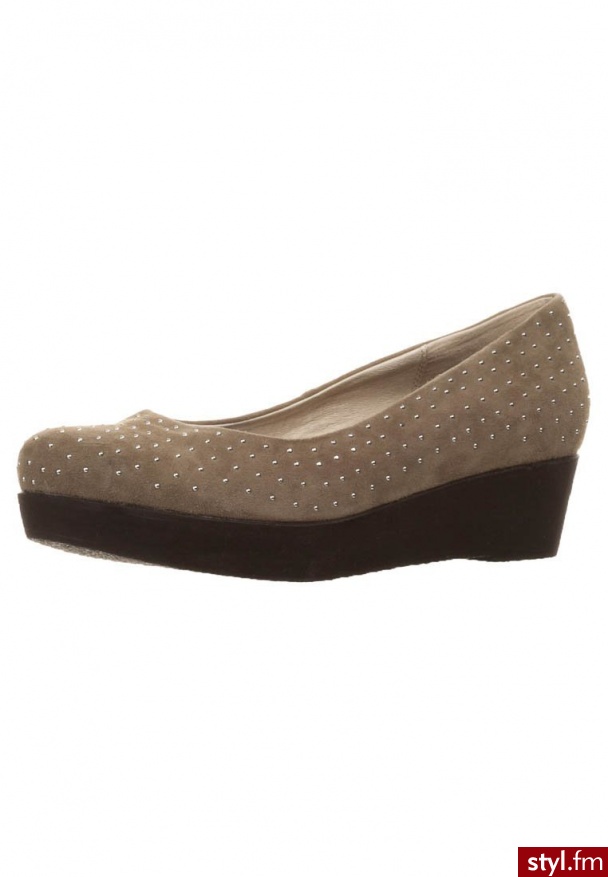 Zign Baleriny szary - Balerinki Buty Moda