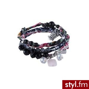 Set of 3 bracelets - Black print - Promod - Polyvore. Pobrano ze strony: http://www.polyvore.com/cgi/thing?id=26566185 - Pozostałe Dodatki Moda