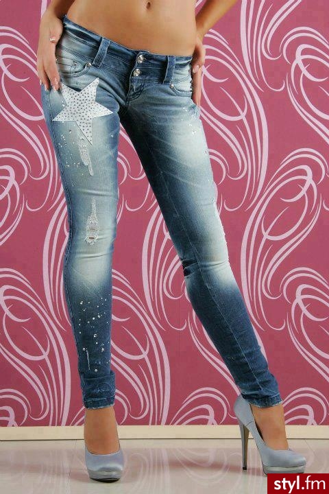 Jeansy Spodnie Moda