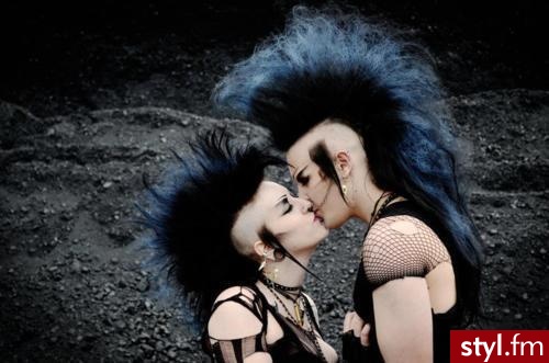 Kolorowe Punk Rock Alternatywne Krótkie Fryzury