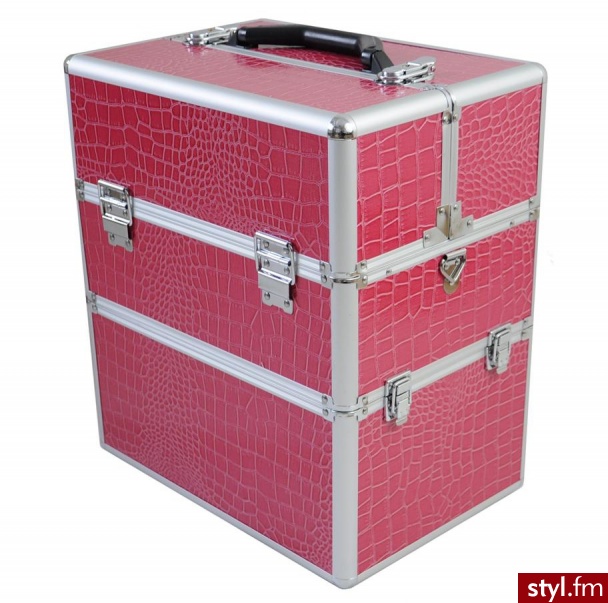 KUFER KOSMETYCZNY NS06 PINK PU - Kosmetyki
