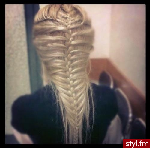 Blond Warkocze Proste Na co dzień Długie Fryzury