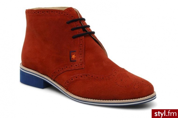 C.Petula PÓŁBUTY I BOTKI FRED BY C.PETULA (Czerwony) - Botki Buty Moda