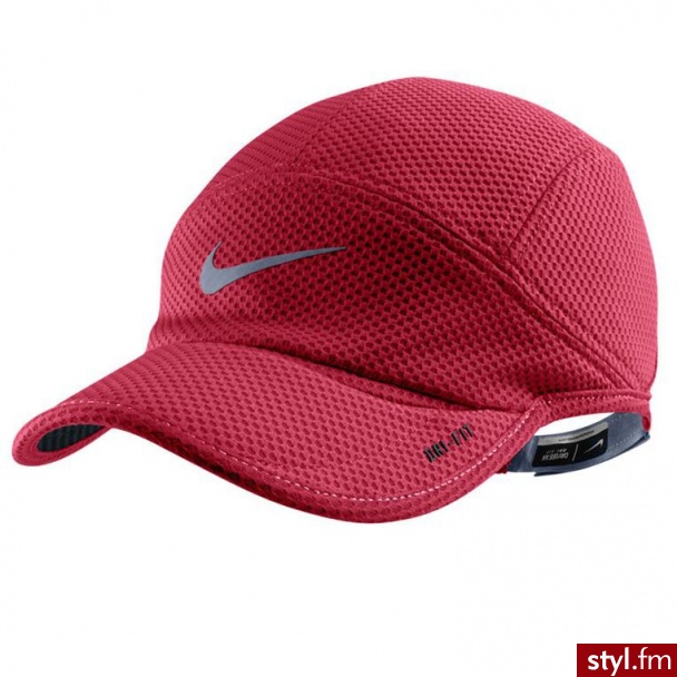 Nike czapka do biegania MESH DAYBREAK CAP (520787-660) - Nakrycia głowy Dodatki Moda