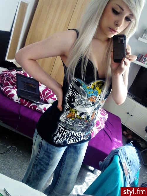 Blond Rozpuszczone Proste z grzywką Na co dzień Długie Fryzury