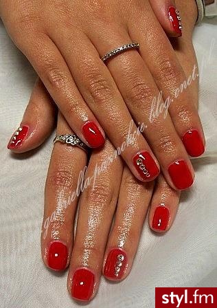 manicure hybrydowy - Kwadratowe Żelami Naturalne Paznokcie