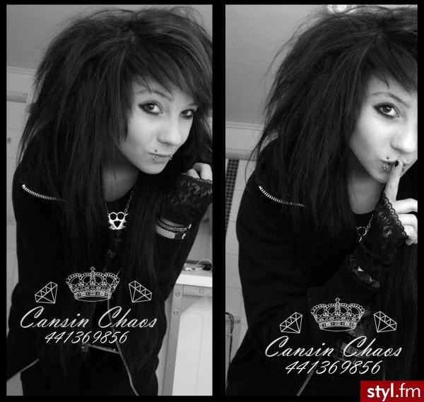 Cansin Chaos <3 - EMO Alternatywne Średnie Fryzury