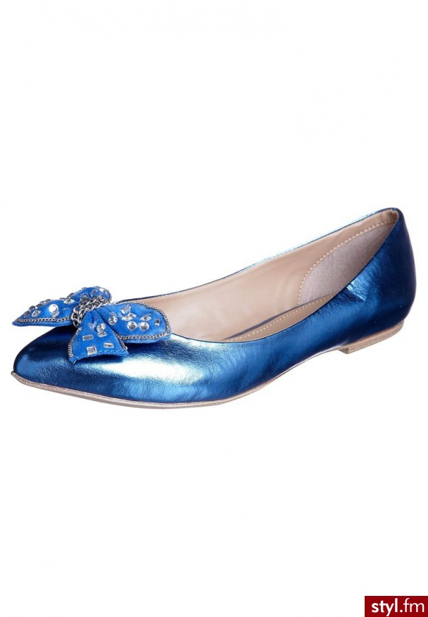 Anna Field Baleriny niebieski - Balerinki Buty Moda