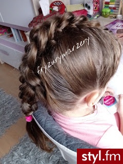 Dragon braid czyli dwa warkocze spięte w jeden - Irokez damski Proste Fryzury gwiazd Długie Fryzury