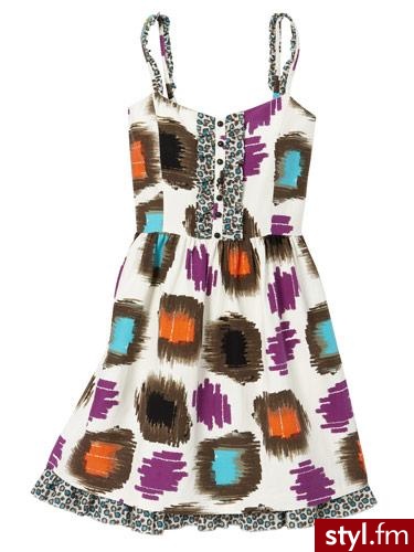 śliczna kolorowa sukieneczka - Kensie 118$ - Pozostałe Ciuchy Moda