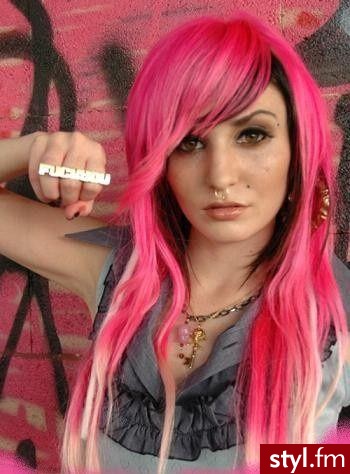 EMO Alternatywne Średnie Fryzury