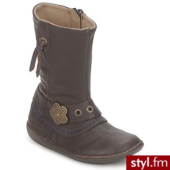 Kickers Buty Dziecko  Extend Brown / Fonce - Kozaki Buty Moda