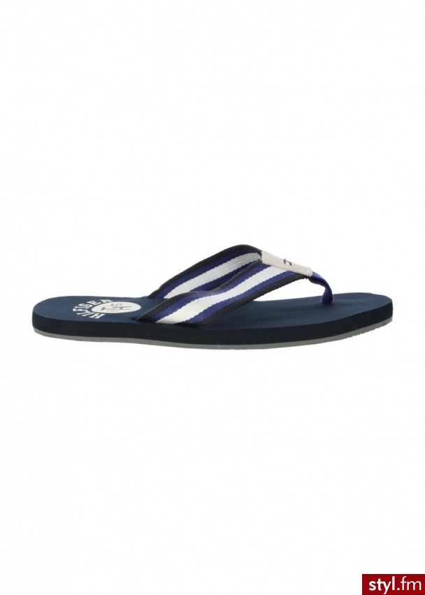 TOMMY HILFIGER Japonki bay 2 granatowy Czarny Japonki - Klapki Buty Moda