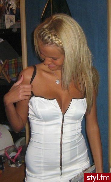 Blond Warkocze Proste Na co dzień Średnie Fryzury