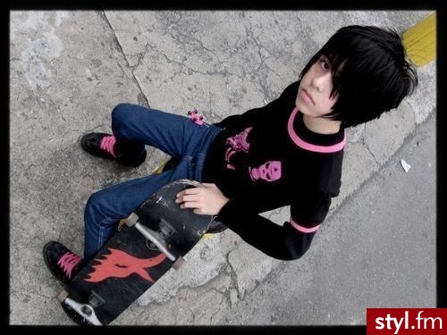 EMO Alternatywne Średnie Fryzury