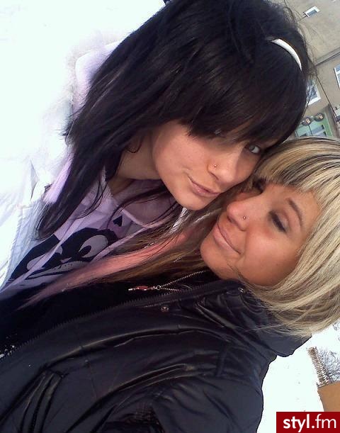 EMO Alternatywne Średnie Fryzury